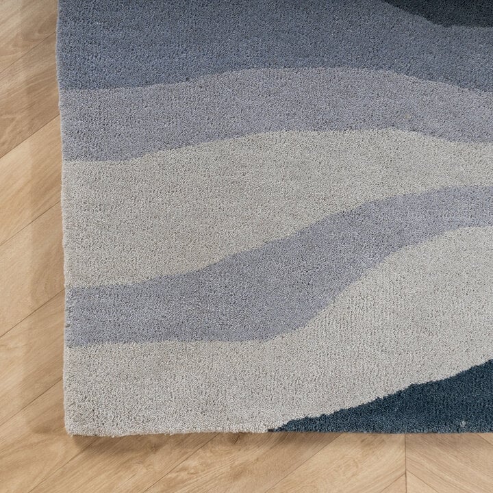 Wollteppich - Liora Blau - 4