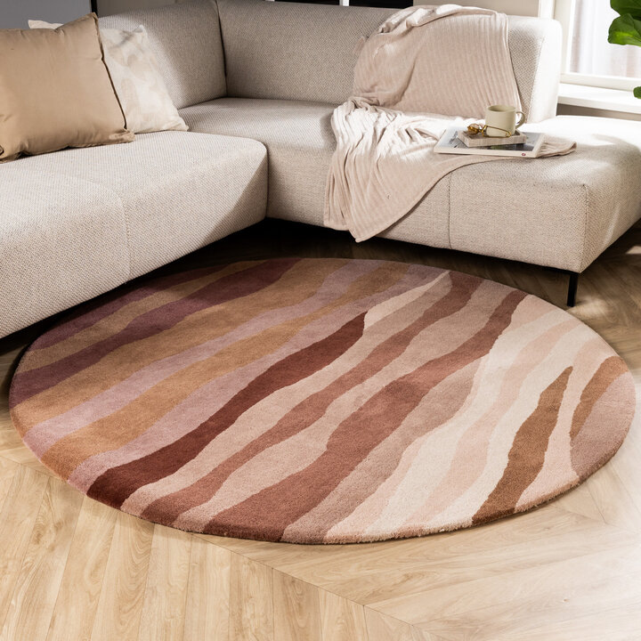 Wollteppich Rund - Liora Rosa