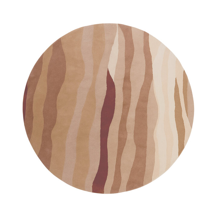 Wollteppich Rund - Liora Rosa - 1
