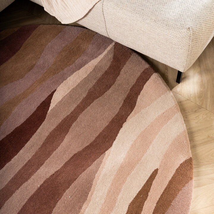 Wollteppich Rund - Liora Rosa - 2