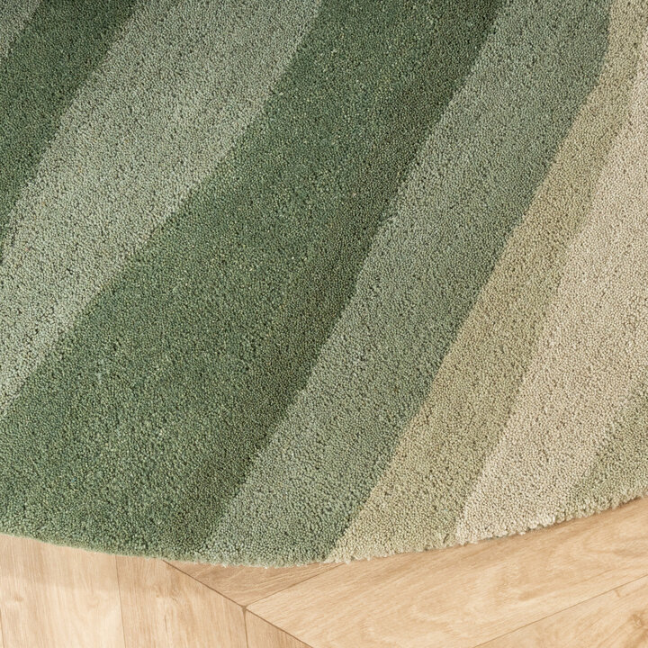 Wollteppich Rund - Liora Grün - 4