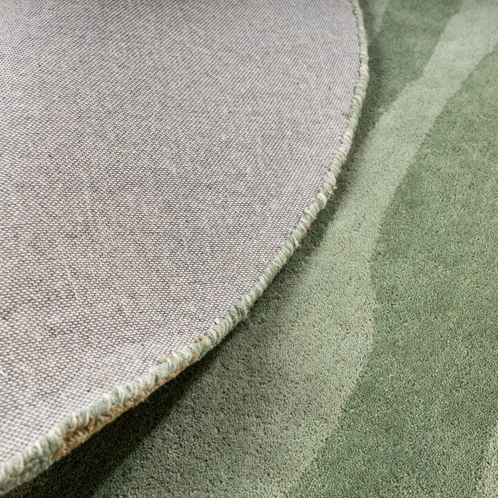 Wollteppich Rund - Liora Grün - 6