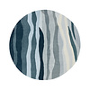 Wollteppich Rund - Liora Blau - thumbnail 1
