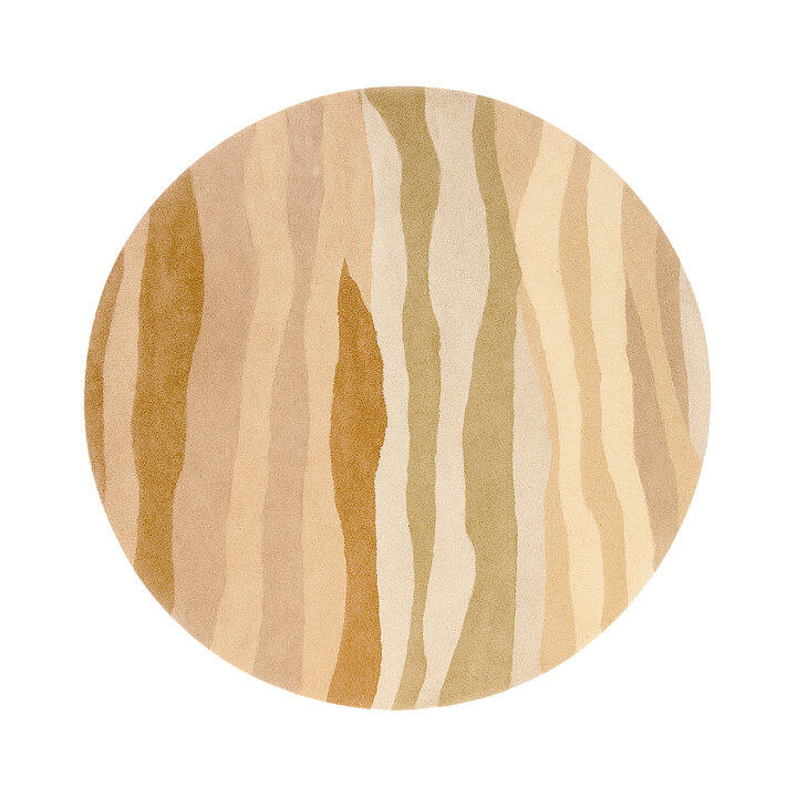 Wollteppich Rund - Liora Beige - 1