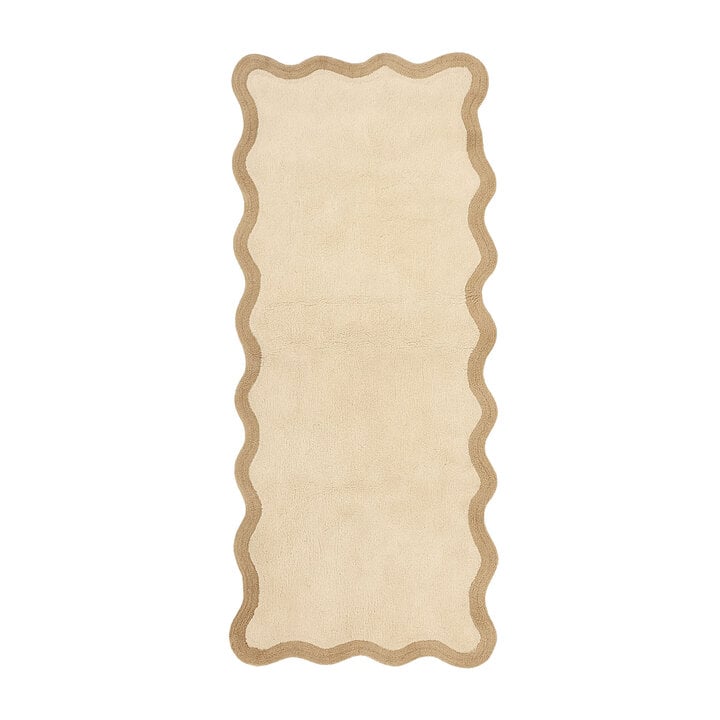 Waschbarer Läufer - Hazy Beige Creme - 1