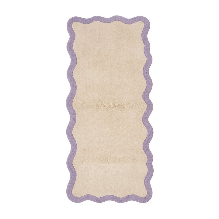 Waschbarer Läufer - Hazy Lila Creme - 1