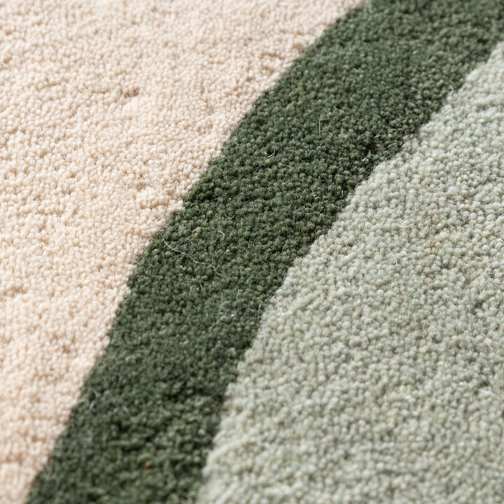 Wollteppich Rund - Vienna Grün - 3