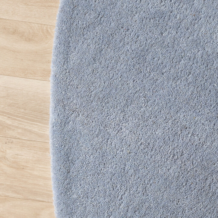Wollteppich Rund - Vienna Blau - 4