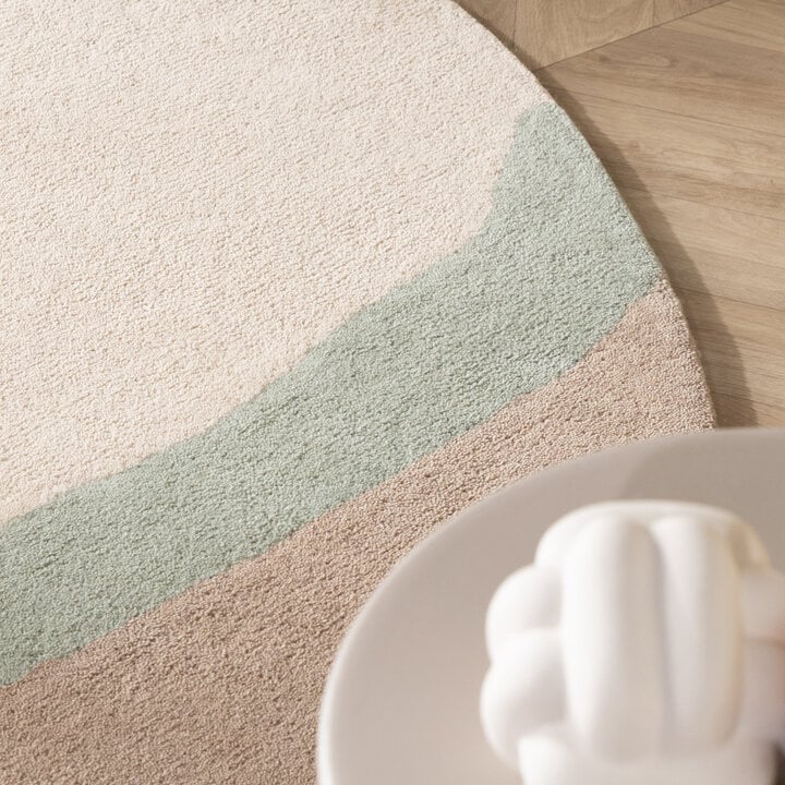 Wollteppich Rund - Vienna Mintgrün - 2
