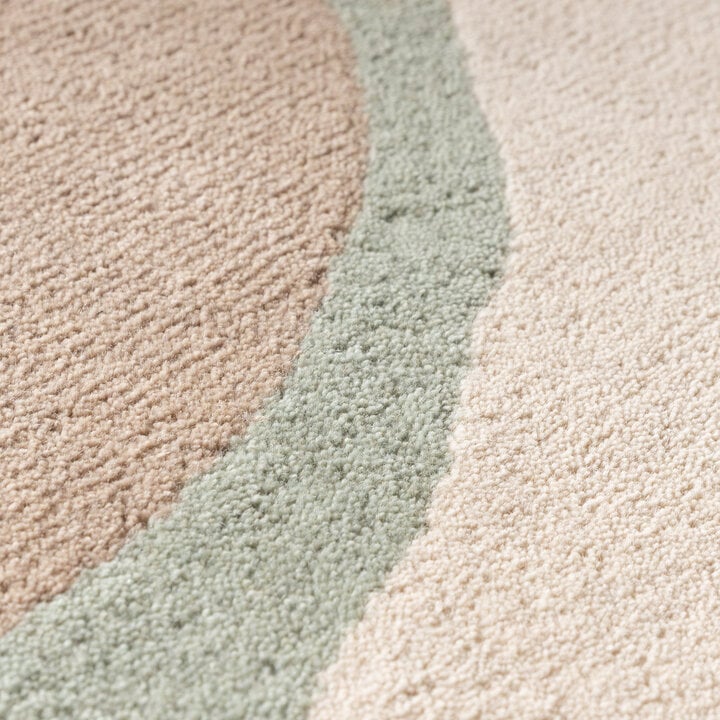Wollteppich Rund - Vienna Mintgrün - 3
