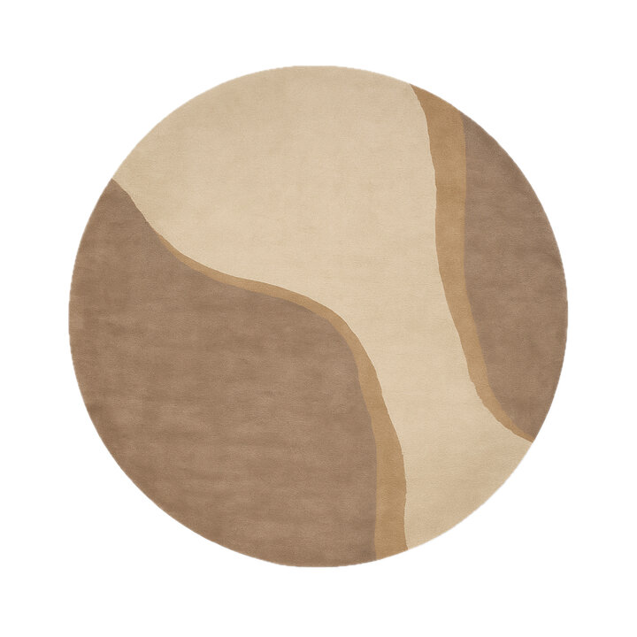 Wollteppich Rund - Vienna Beige - 1