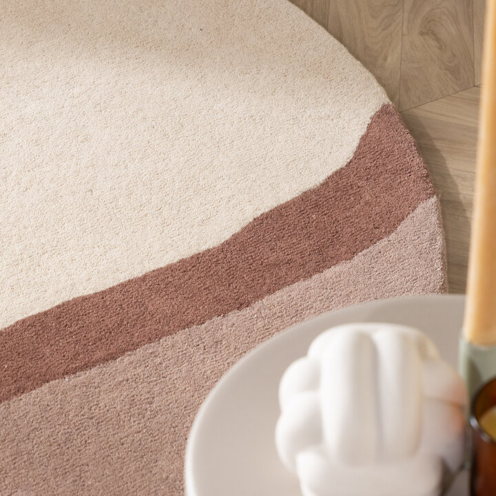 Wollteppich Rund - Vienna Rosa - 2