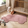 Kinderteppich Waschbar - Coco Auto Dunkelrosa - thumbnail