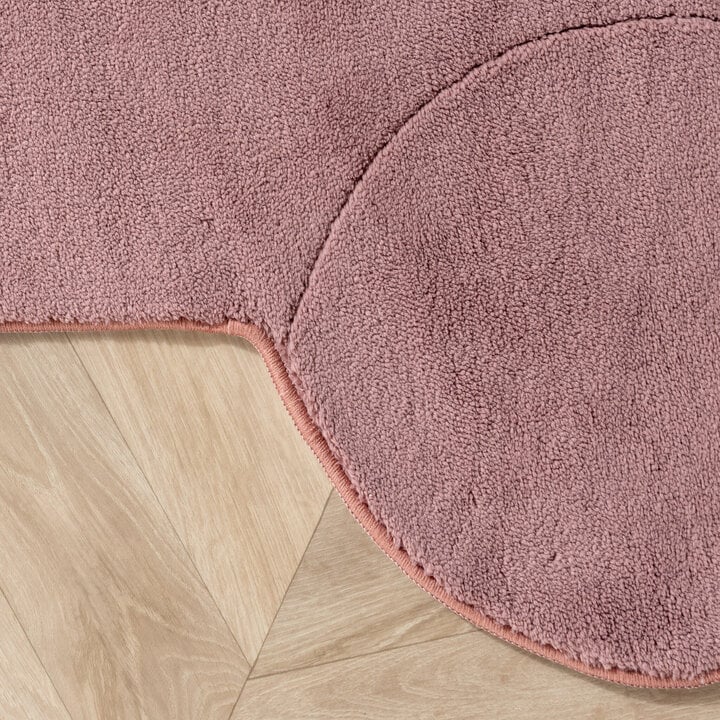 Kinderteppich Waschbar - Coco Auto Dunkelrosa - 3