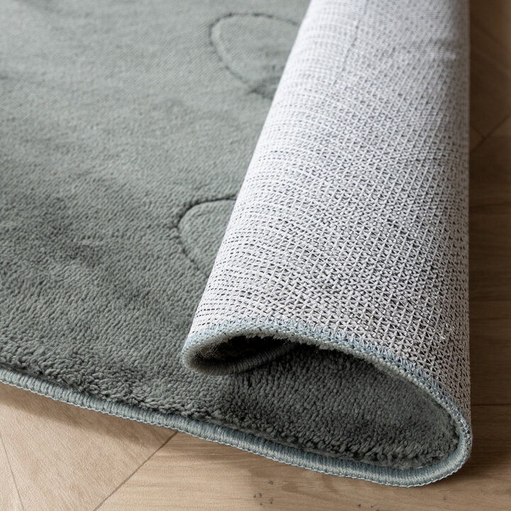 Kinderteppich Waschbar - Coco Erdbeere Dunkelgrün - 5