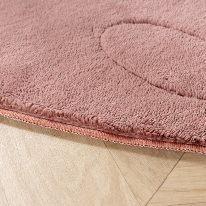 Kinderteppich Waschbar - Coco Erdbeere Dunkelrosa - 4