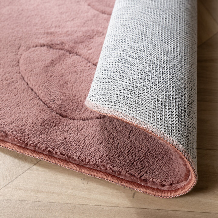 Kinderteppich Waschbar - Coco Erdbeere Dunkelrosa - 5