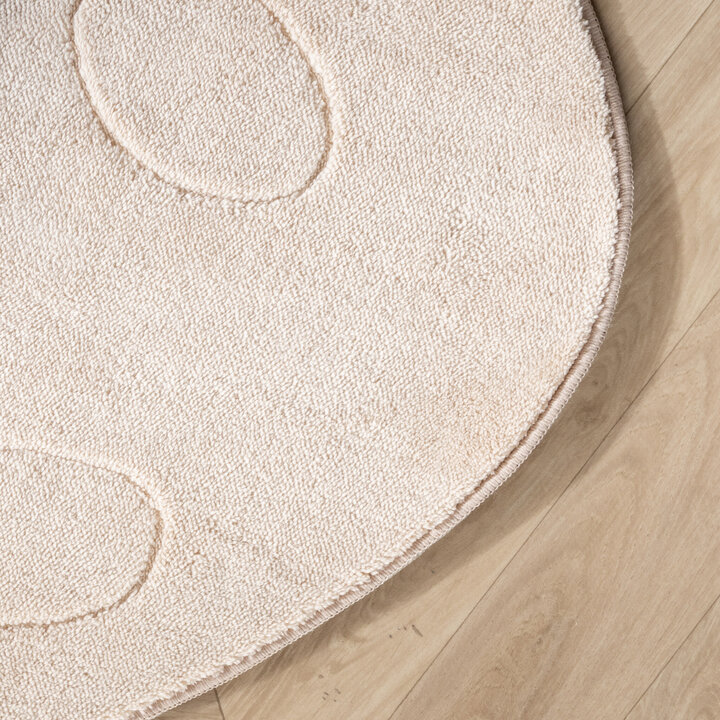 Kinderteppich Waschbar - Coco Erdbeere Beige - 3