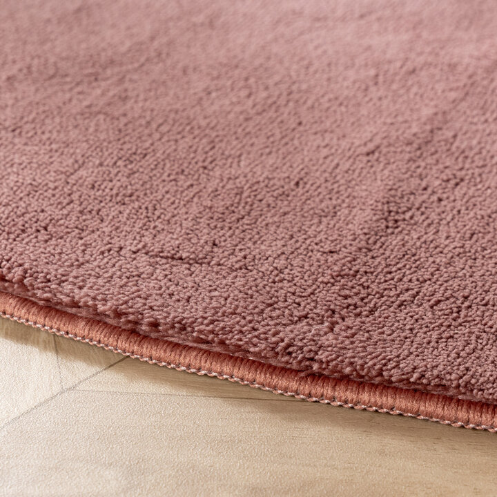 Kinderteppich Waschbar - Coco Mond Dunkelrosa - 4