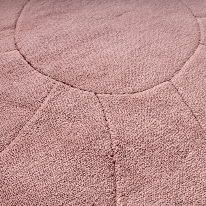 Kinderteppich Waschbar - Coco Blume Dunkelrosa - 3