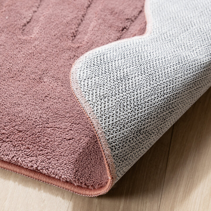 Kinderteppich Waschbar - Coco Muschel Dunkelrosa - 5