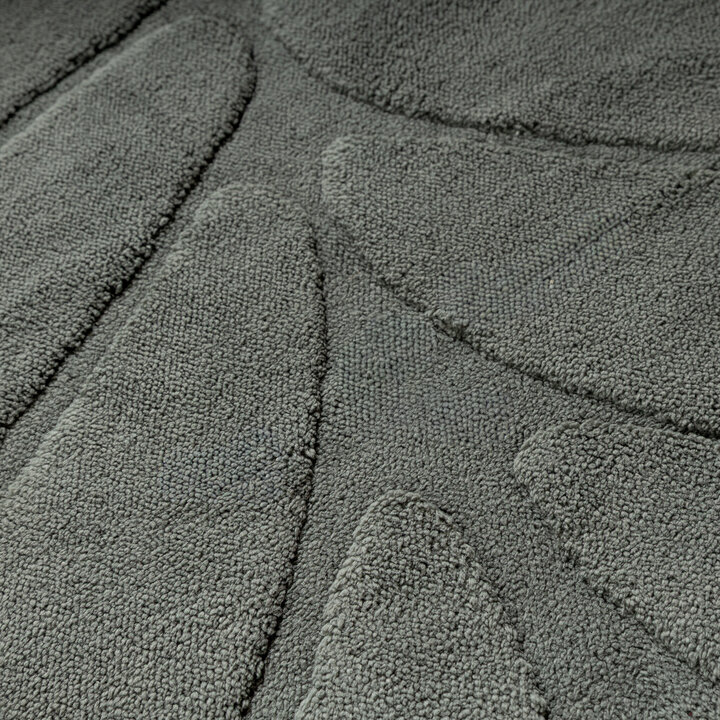 Kinderteppich Waschbar - Coco Blatt Dunkelgrün - 3