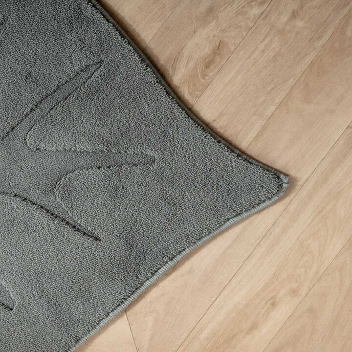 Kinderteppich Waschbar - Coco Blatt Dunkelgrün - 3