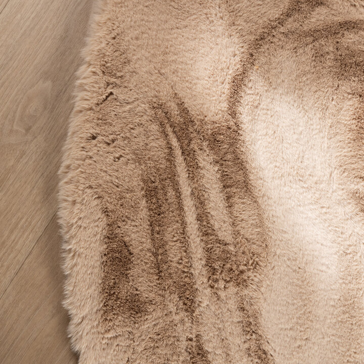 Hochflor Teppich Rund - Comfy Supreme Beige - 3