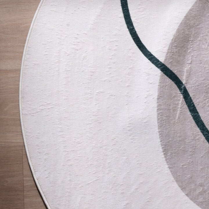 Teppich Organisch - Elyra Beige Grün - 4