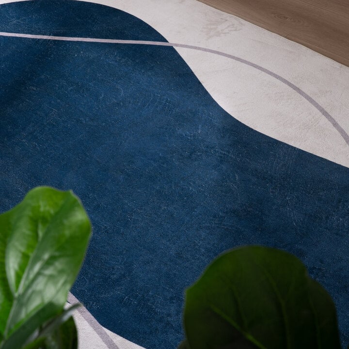 Teppich Organisch - Elyra Blau Grau - 2