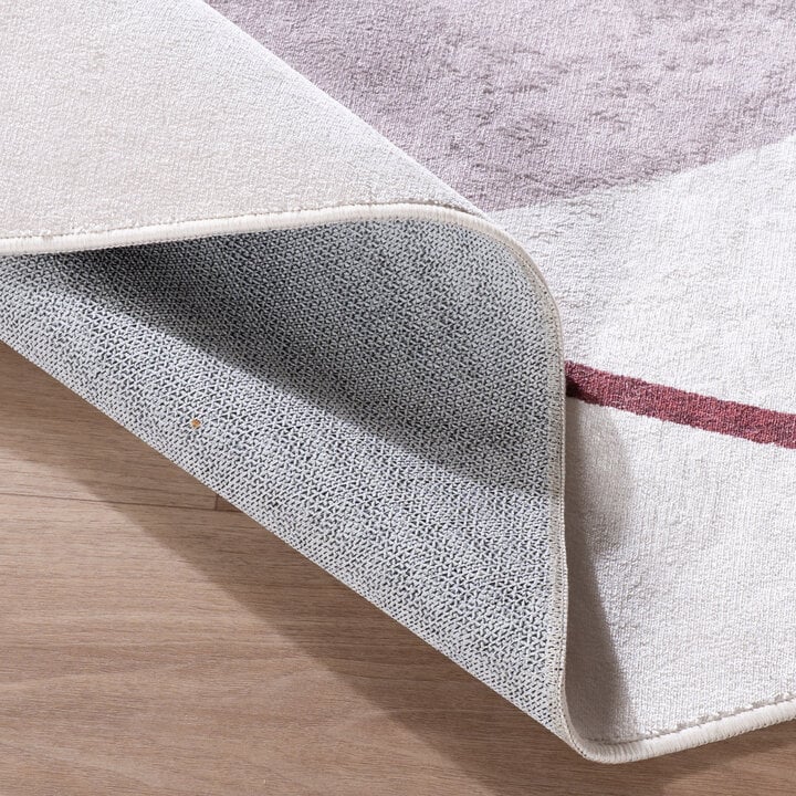 Teppich Organisch - Elyra Beige Rot - 6