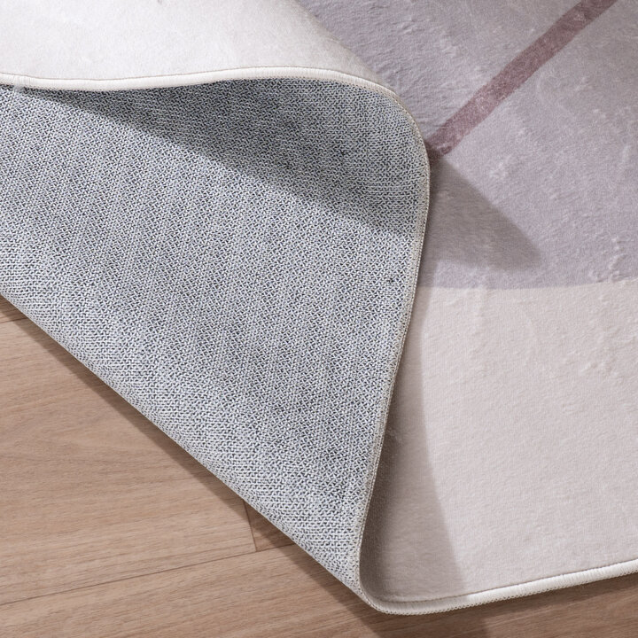 Teppich Organisch - Elyra Grau Beige - 6