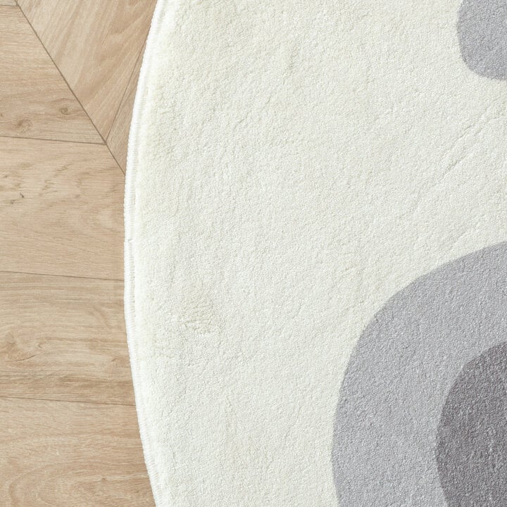 Waschbarer Spielteppich Rund - Sammy Elephant Grau - 4