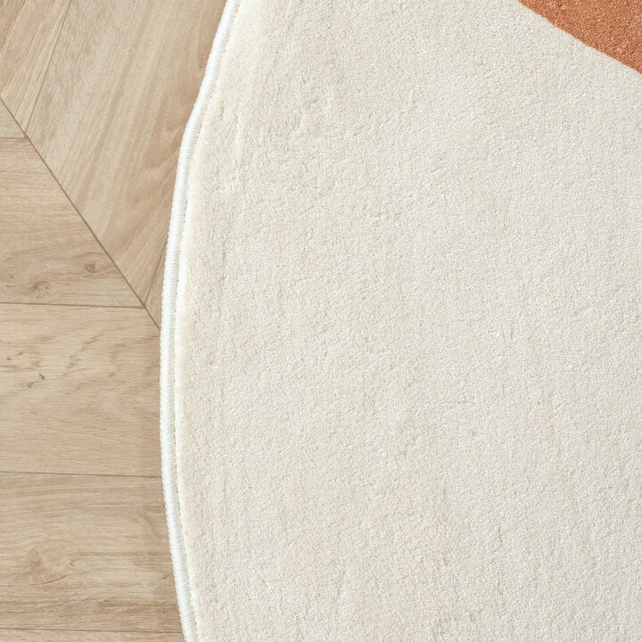 Waschbarer Spielteppich Rund - Sammy Monkey Braun - 4