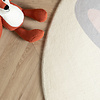 Waschbarer Spielteppich Rund - Sammy Rabbit Grau - thumbnail 2