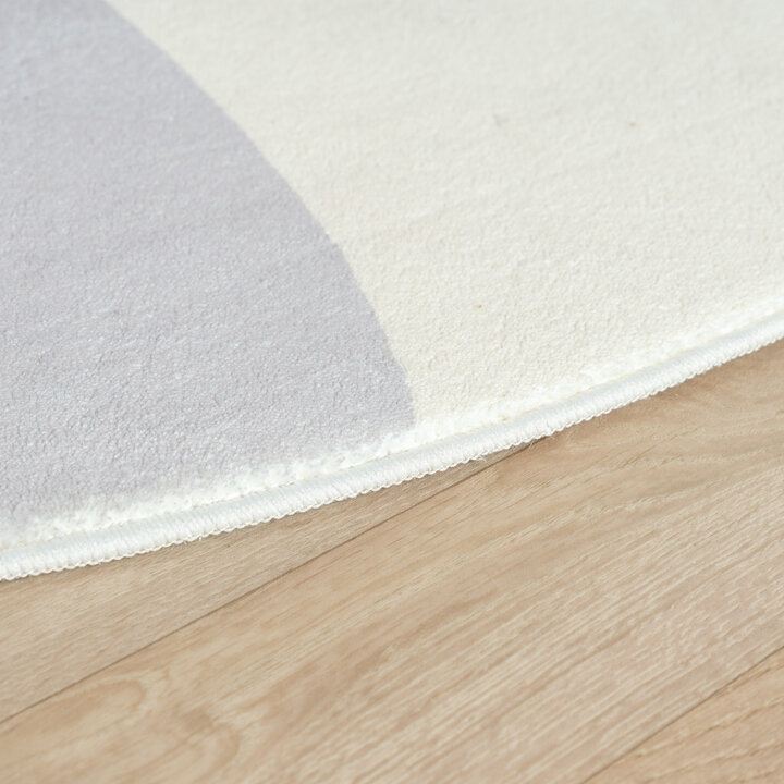 Waschbarer Spielteppich Rund - Sammy Rabbit Grau - 5