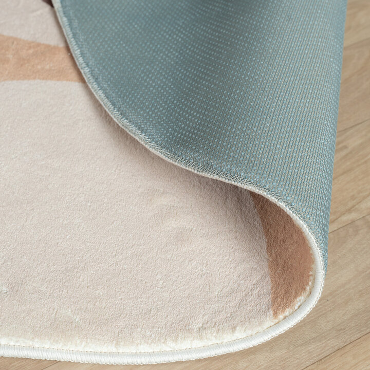 Waschbarer Spielteppich Rund - Sammy Tiger Beige - 6