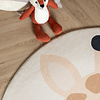Waschbarer Spielteppich Rund - Sammy Giraffe Beige - thumbnail 2