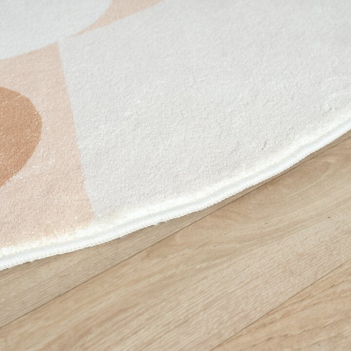 Waschbarer Spielteppich Rund - Sammy Giraffe Beige - 5