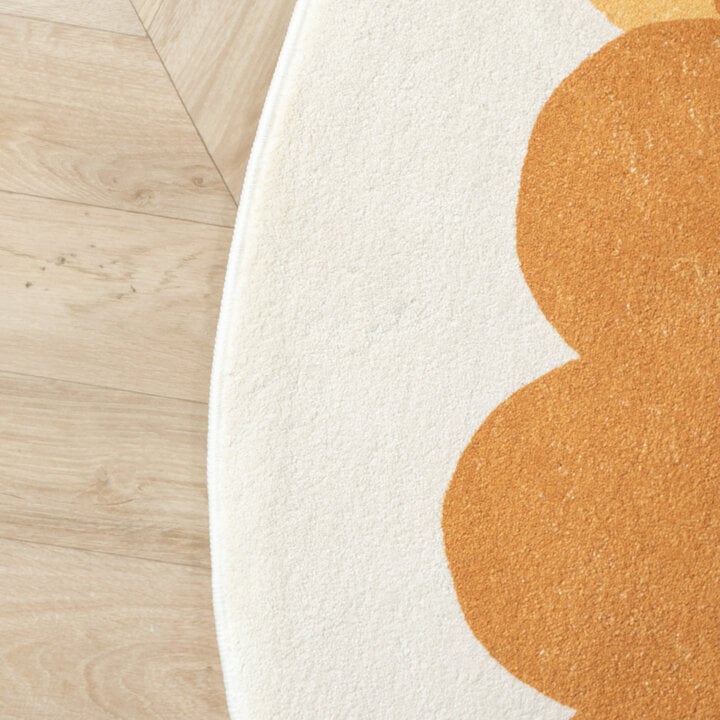 Waschbarer Spielteppich Rund - Sammy Lion Braun - 4