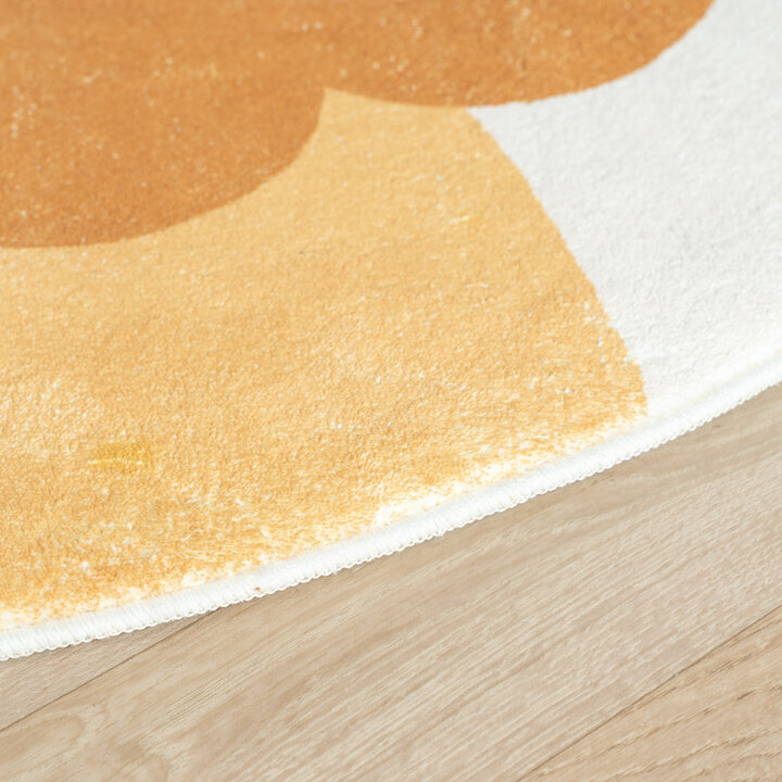 Waschbarer Spielteppich Rund - Sammy Lion Braun - 5