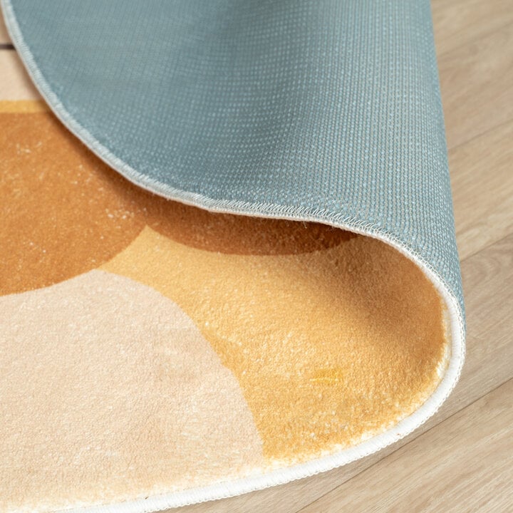 Waschbarer Spielteppich Rund - Sammy Lion Braun - 6