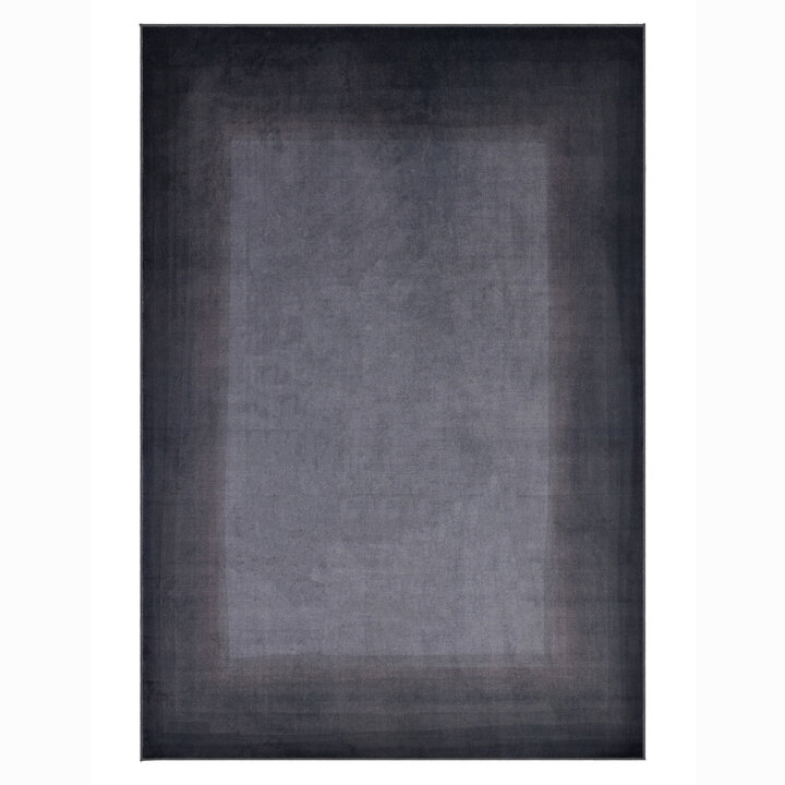 Moderner Teppich - Clarke Border Anthrazit  - 1