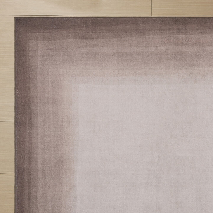 Moderner Teppich - Clarke Border Braun - 4