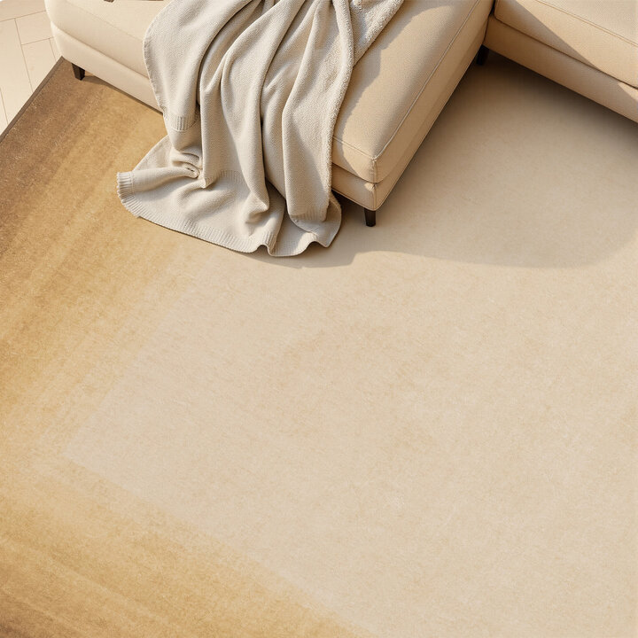 Moderner Teppich - Clarke Border Gelb - 2