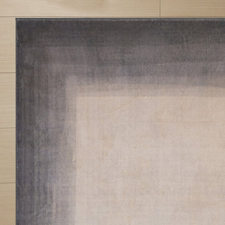Moderner Teppich - Clarke Border Grau - 4