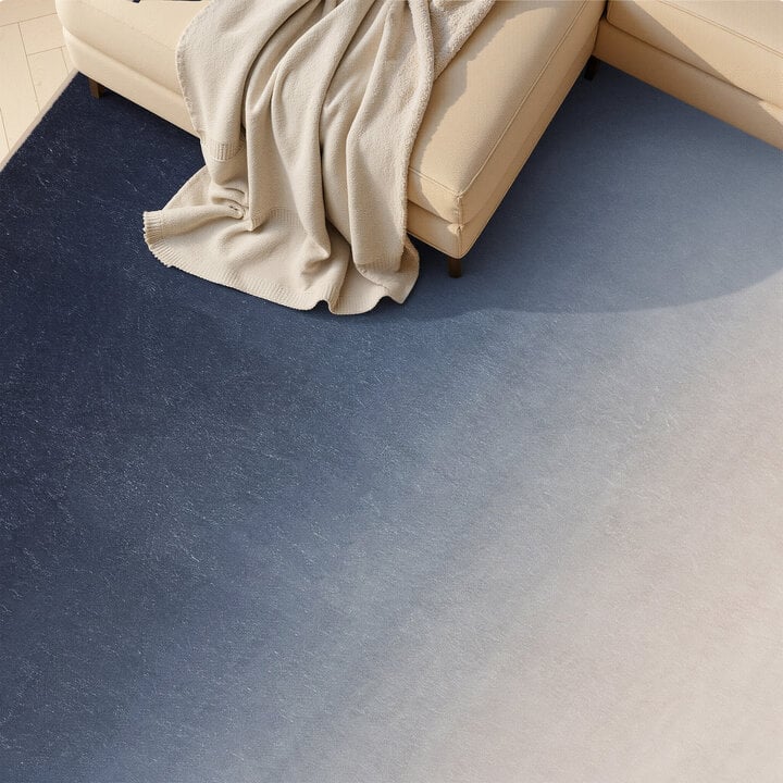 Moderner Teppich - Clarke Fade Blau - 2