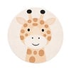 Waschbarer Spielteppich Rund - Sammy Giraffe Beige - thumbnail 1