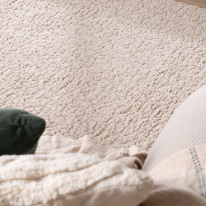 Flauschiger Teppich Rund - Bobby Creme - 2