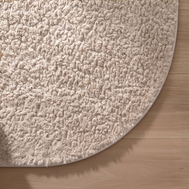Flauschiger Teppich Rund - Bobby Creme - 4